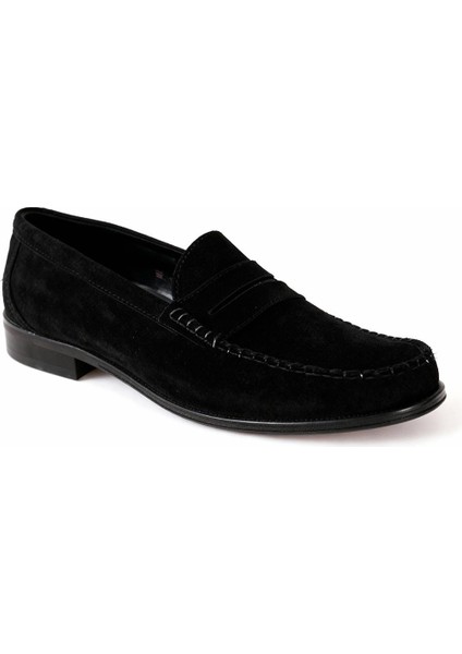 Süet Siyah Loafer