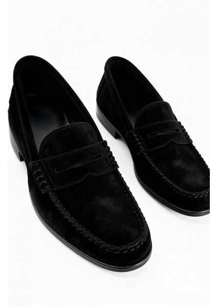 Süet Siyah Loafer fırsatları