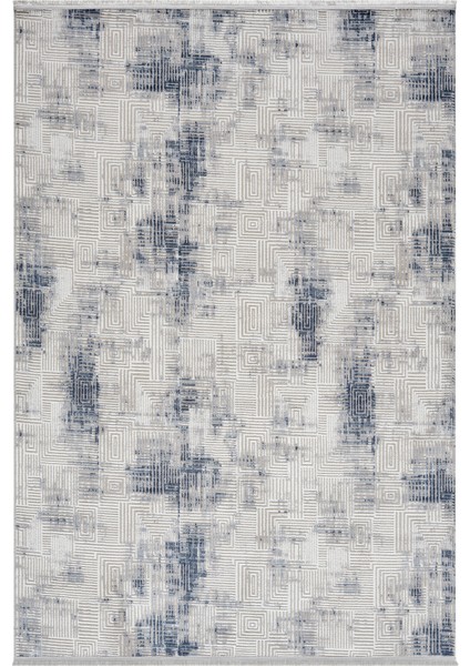 Roma Mavi Halı Akrilik Halı Yumuşak Dokulu Salon Oturma Odası Yatak Odası Halısı 426