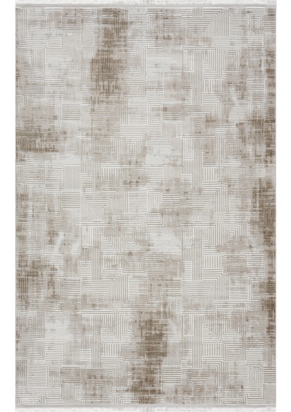 Roma Kahve Halı Akrilik Halı Yumuşak Dokulu Salon Oturma Odası Yatak Odası Halısı 426