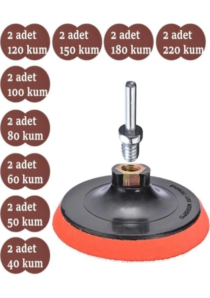 115 mm Cırt Zımpara Kağıdı El Zımparaları Ucu Seti Matkap Aparatı Avuç Içi Spiral Taşlama 20 Parça fiyatları