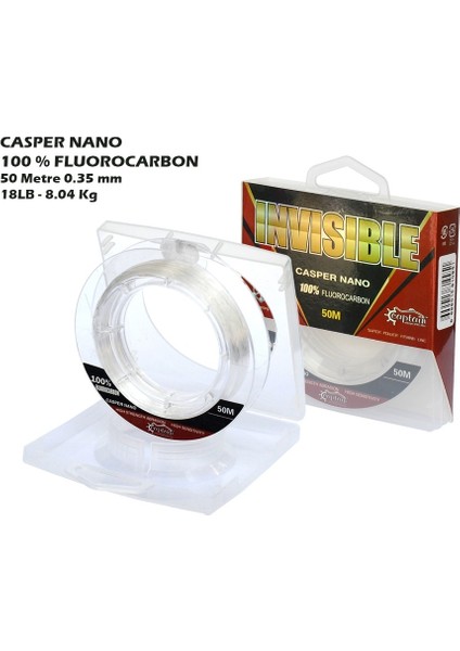 Casper Nano %100 Fluoro Carbon Misina 50MT fiyatları