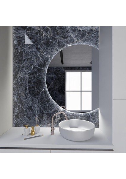 Lunaris LED Ayna – Modern Dairesel Duvar Aynası indirimleri