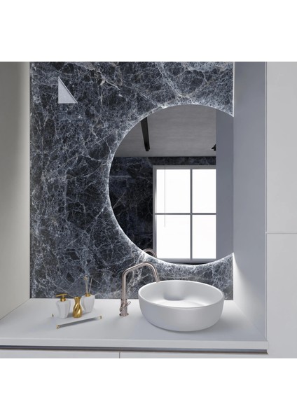 Lunaris LED Ayna – Modern Dairesel Duvar Aynası