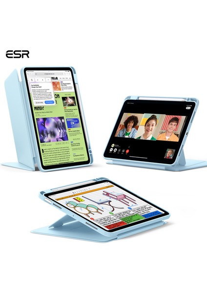 iPad Air 10.9 inç 4/5 (4. Nesil/5. Nesil) - Air 11 (M2-M3/ 2024-2025) Flip (Kalem Tutucu) Kılıf