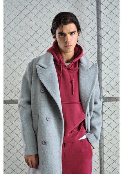 Basıc Kaşe Gri Kaban fırsatları