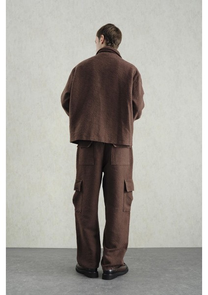 Jakar Desenli Kahverengi Ceket modelleri