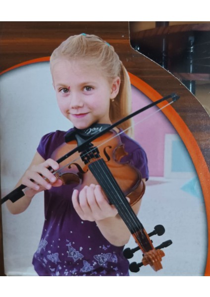 Oyuncak Keman Süper Gerçekçi Telli Yüksek Kalite Hediye Oyuncak Violin