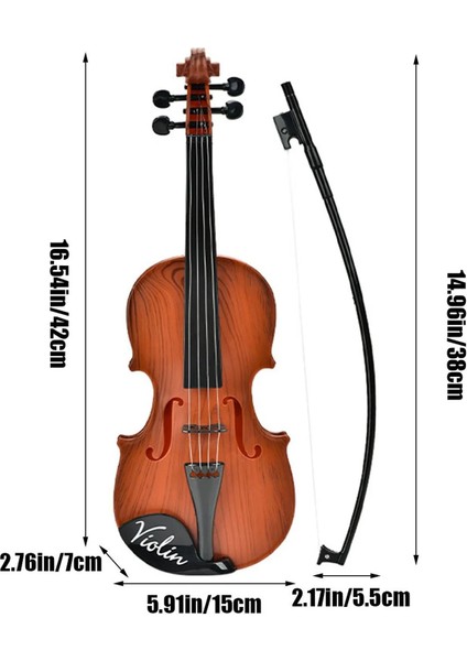 Oyuncak Keman Süper Gerçekçi Telli Yüksek Kalite Hediye Oyuncak Violin fırsatları