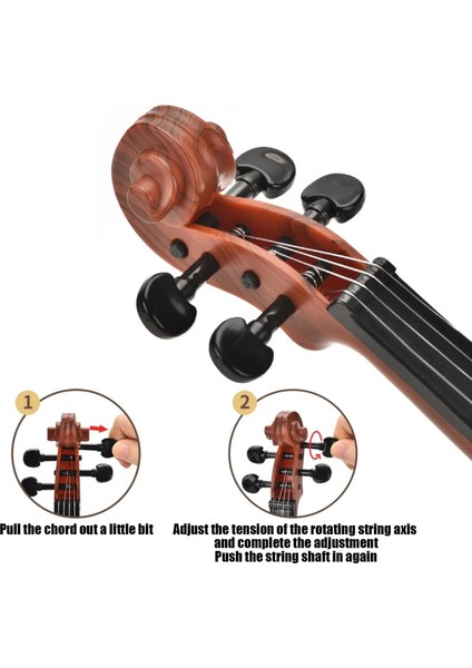 Oyuncak Keman Süper Gerçekçi Telli Yüksek Kalite Hediye Oyuncak Violin indirimleri