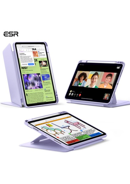 iPad Air 10.9 inç 4/5 (4. Nesil/5. Nesil) - Air 11 (M2-M3/ 2024-2025) Flip (Kalem Tutucu) Kılıf