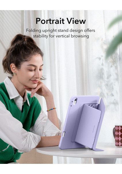 iPad Air 10.9 inç 4/5 (4. Nesil/5. Nesil) - Air 11 (M2-M3/ 2024-2025) Flip (Kalem Tutucu) Kılıf