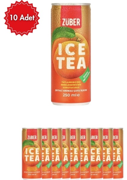 Şeftali Aromalı Ice Tea 250 ml | Serinletici Soğuk Çay | Doğal Meyve Aromalı Içecek