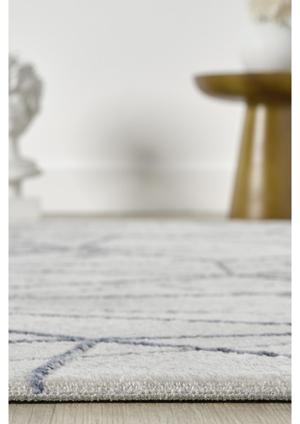 Roma Mavi Halı Akrilik Halı Yumuşak Dokulu Salon Oturma Odası Yatak Odası Halısı 425 fırsatları