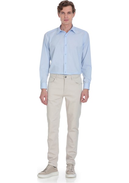 Mavi Klasik Fit Slim Yaka Pamuklu Uzun Kollu Gömlek fiyatları