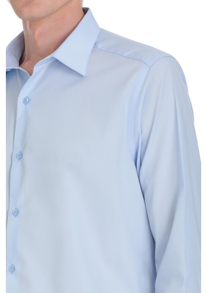 Mavi Klasik Fit Slim Yaka Pamuklu Uzun Kollu Gömlek indirimleri