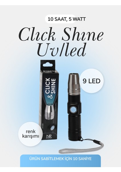 Uv/led Tırnak Kurutucu Click Shine L-10 – Jel Tırnak, Nail Art, Manikür Için Şarjlı Cihaz