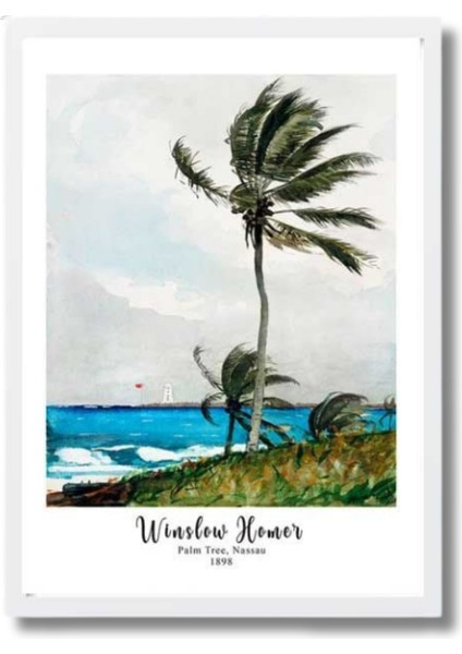 Winslow Homer | Çerçeveli Mdf Sanat Tablosu | Modern Ev Ofis Dekorasyonu | fiyatları