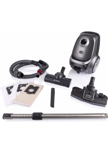 Vesta Ergoactive Gri Toz Torbalı Elektrikli Süpürge + Toz Torbası Hediyeli