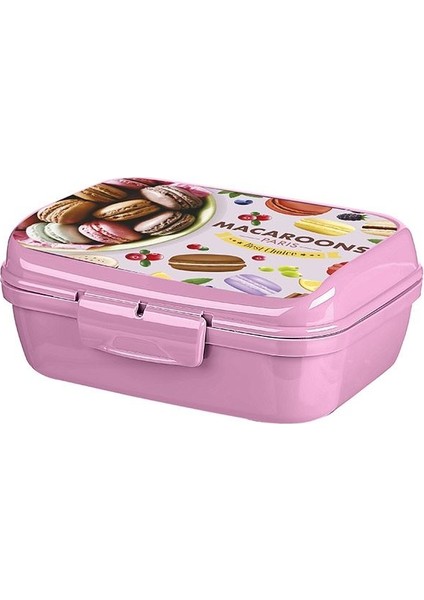 Onyx Good Food Desenli Kilitli Beslenme / Lunch Box - 1000 ml