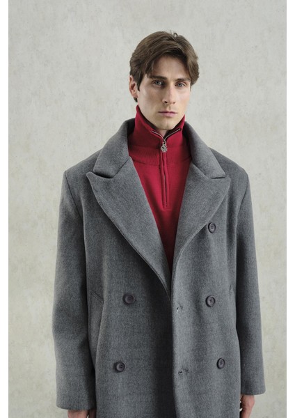 Basıc Kaşe Antrasit Kaban indirimleri