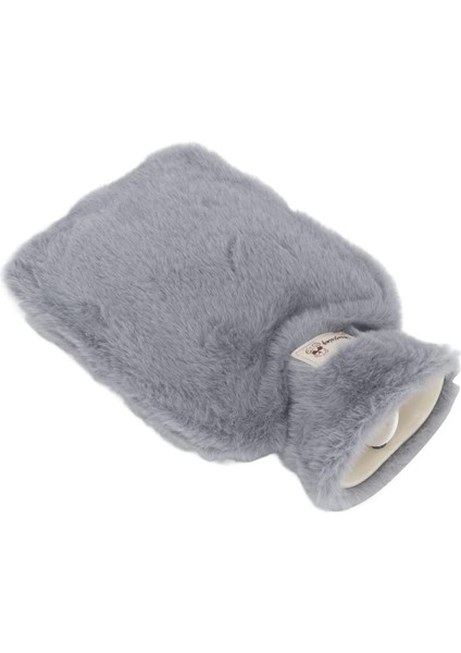 Peluş 2 Litre Sıcak Su Torbası - Gri - 1 Adet