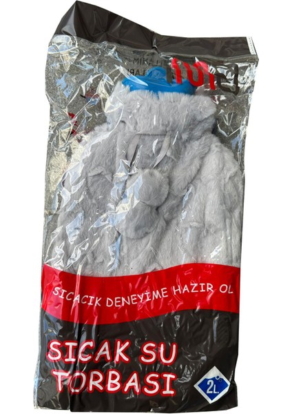 Peluş 2 Litre Sıcak Su Torbası - Gri - 1 Adet fiyatları