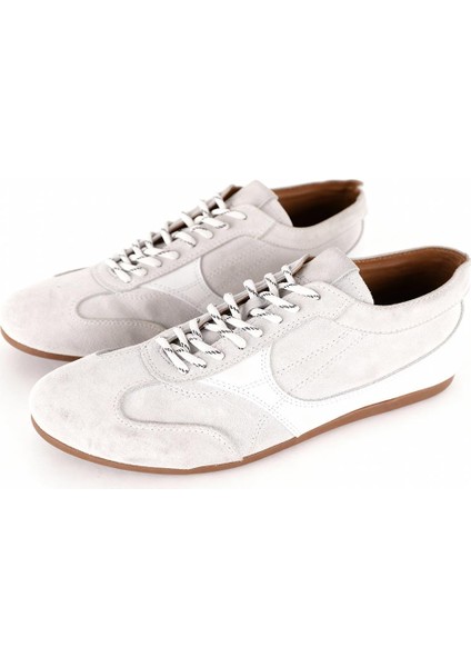 Parçalı Deri Beyaz Ayakkabı modelleri