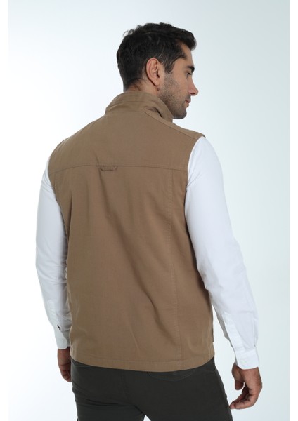 Erkek Mevsimlik Yelek %100 Pamuklu Astarlı Altı Cepli indirimleri