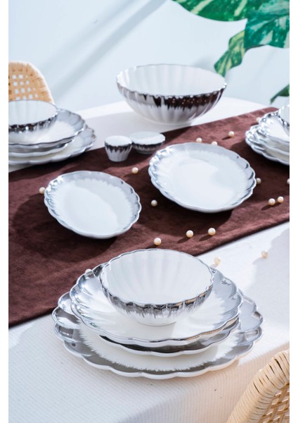 Marlene 6 Kişilik 29 Parça Silver Yemek Takımı