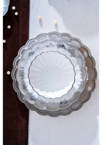 Marlene 6 Kişilik 29 Parça Silver Yemek Takımı
