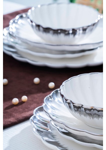 Marlene 6 Kişilik 29 Parça Silver Yemek Takımı