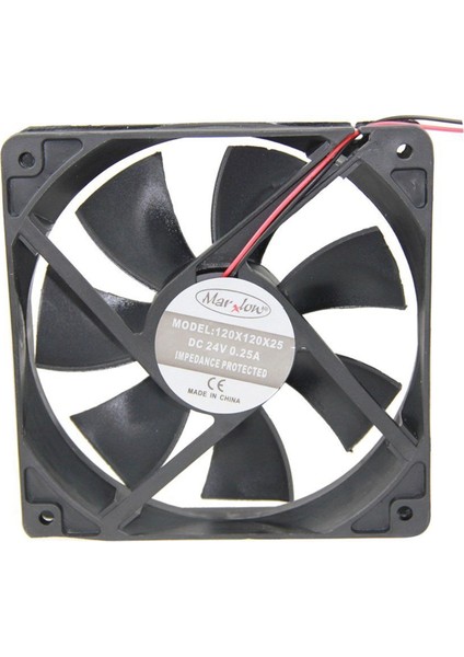 Marxlow 120X120X25MM 24V 0.25A 2 Kablo Fan