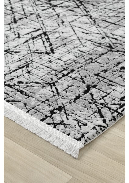 Roma Gri Siyah Halı Akrilik Halı Yumuşak Dokulu Salon Oturma Odası Yatak Odası Halısı 421 indirimleri