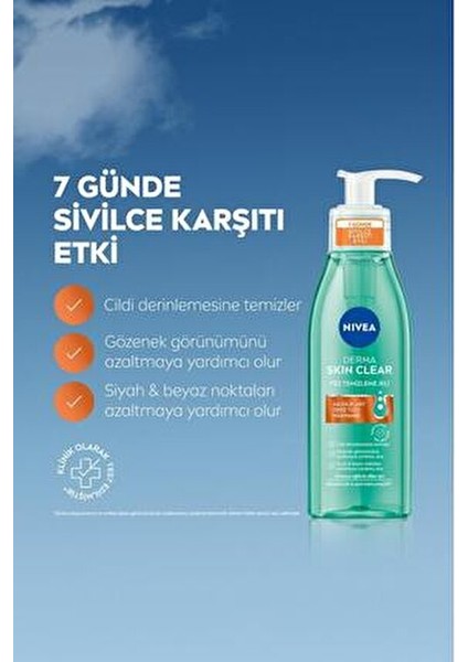 Derma Skin Clear Yüz Temizleme Jeli Arındırıcı Etki 150 ml Unisex Kullanıma Uygun modelleri