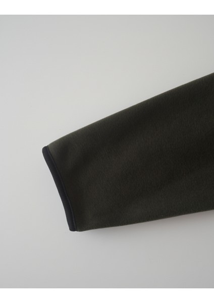 Erkek Polar Fermuarlı Yakalı Sweatshirt Battal Kalıp Geniş Beden