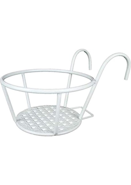 Santkuee Balkon Oturma Odasında Asılı Orkide Saksı Bitki Duvar Asılı Demir Çiçek Rafı A (Yurt Dışından)