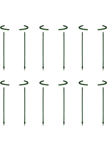Santkuee 12 Adet Bitki Desteği Çiçek Destek Hissesi Yarım Yuvarlak Bitki Destek Halkası Bitki Kafesi Tutucu Saksı Tırmanma Kafes (Yurt Dışından)