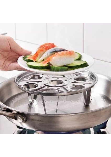 Santkuee Çok Fonksiyonlu Mutfak Vapur Paslanmaz Çelik Buhar Rafı Ev Pişirme Rafı, 18 x 6 cm (Yurt Dışından) indirimleri