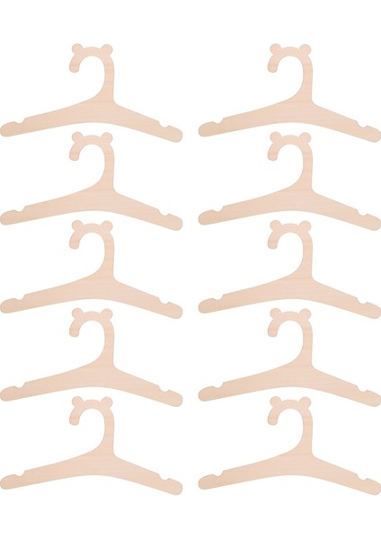 Santkuee 10 Adet Ahşap Bebek Giysileri Için Askı Doğal Ahşap Askı Bebek Elbise Askısı Raf Odası Kreş Dekor Çocuklar Için (Yurt Dışından) modelleri