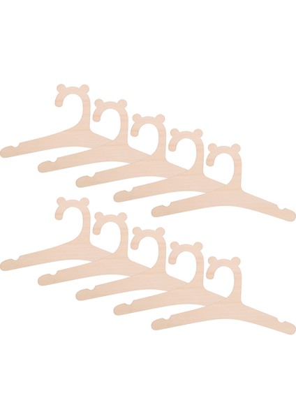 Santkuee 10 Adet Ahşap Bebek Giysileri Için Askı Doğal Ahşap Askı Bebek Elbise Askısı Raf Odası Kreş Dekor Çocuklar Için (Yurt Dışından) fırsatları