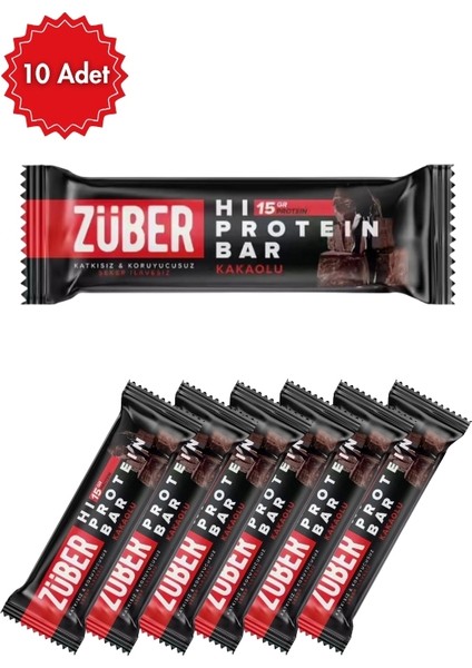 Glutensiz Kuru Meyveli Kuru Yemişli Kakaolu Protein Bar 45 G x 10 Adet | Sağlıklı Atıştırmalık | Yüksek Protein ve Doğal Enerji