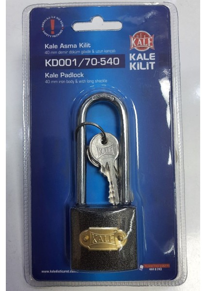 Uzun Kancalı Asma Kilit Blisterli 40Mm fiyatları