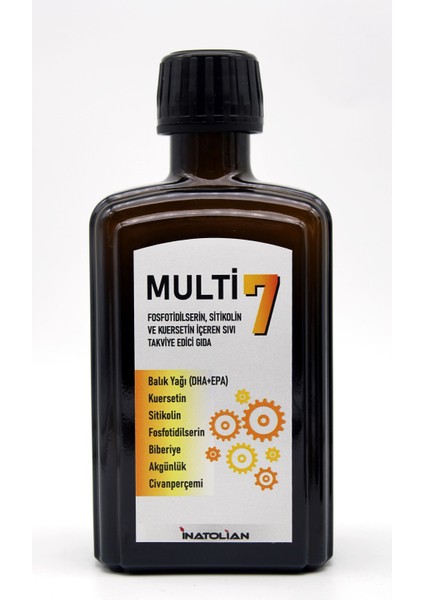 Multi7 Fosfotidilserin, Balık Yağı, Sitikolin Içeren Sıvı Takviye Edici Gıda fırsatları