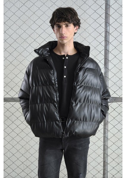 Şişme Deri Siyah Mont fırsatları