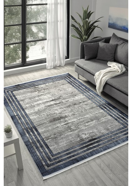 Roma Gri Mavi Halı Akrilik Halı Yumuşak Dokulu Salon Oturma Odası Yatak Odası Halısı 417 fiyatları