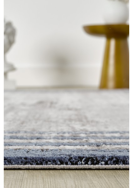 Roma Gri Mavi Halı Akrilik Halı Yumuşak Dokulu Salon Oturma Odası Yatak Odası Halısı 417 fırsatları