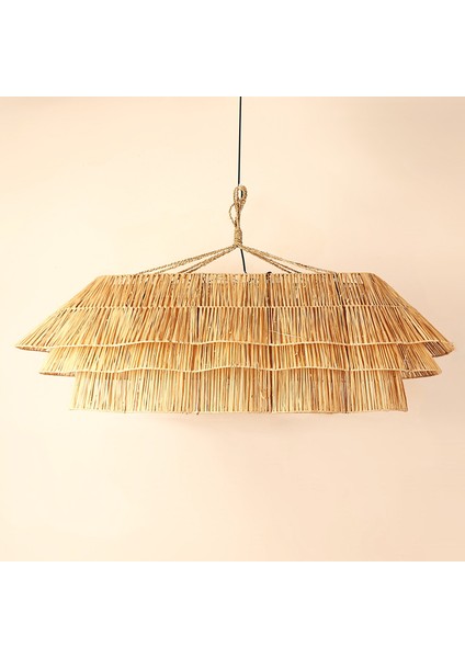 Mylamp Bali Layers – Doğal Rattan Katlı Avize 135X65X45 cm