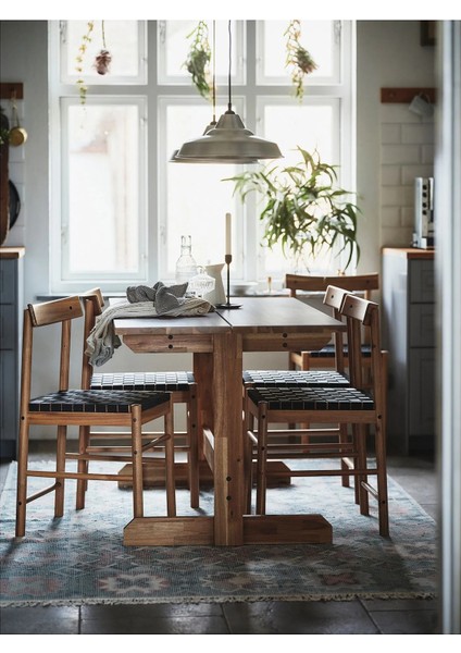 Nackanas Yemek Masası Akasya 140 x 76 Cm 4 6 Kişilik fırsatları