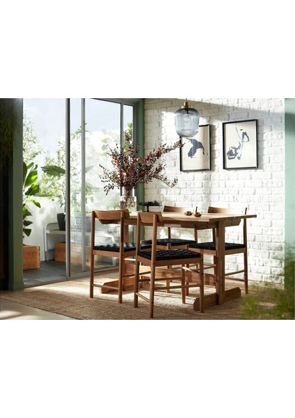 Nackanas Yemek Masası Akasya 140 x 76 Cm 4 6 Kişilik indirimleri